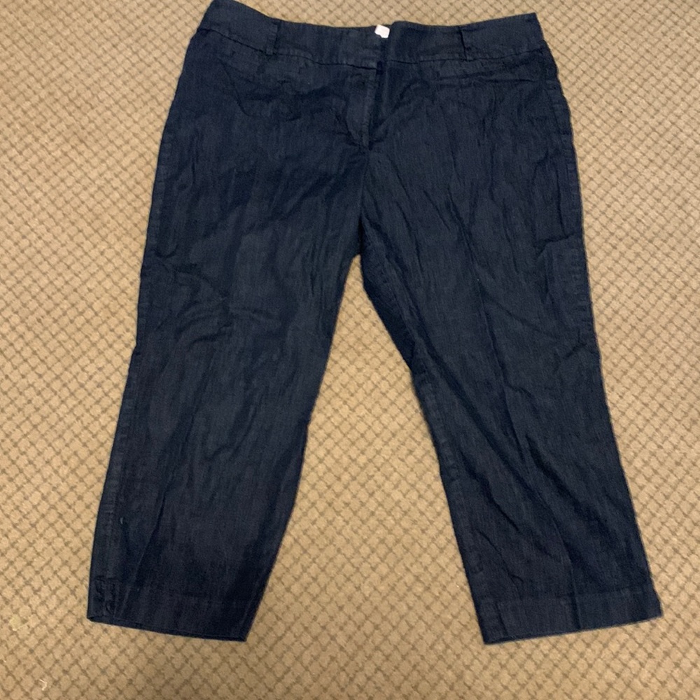Loft outlet denim capris curvy 16